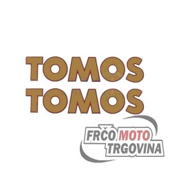 Nalepka Tomos Siva / Črna - 150 x 31mm