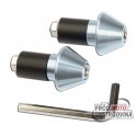 End plugs conic Silver