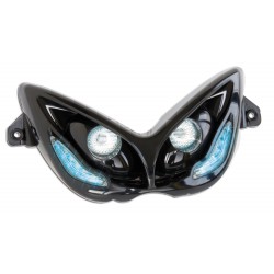 Prednje svjetlo 4TUNE Crno za Yamaha Aerox , Nitro LED Plava