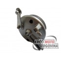 Brake torque plate Tomos A35 / various models 120mm rear (also front) 15mm with 12mm bush silver