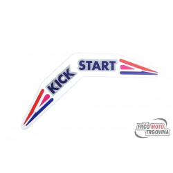 Naljepnica  - Kick start - Tomos A3 ,  -white