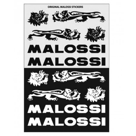 Set nalepk MALI -MALOSSi (črno -beli )