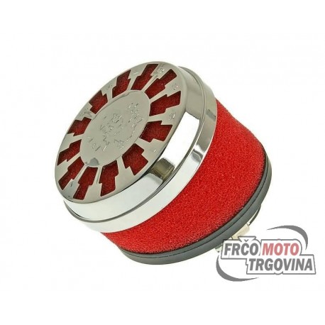 Air filter Malossi Red Filter E13 32 / 38mm 25° red-chrome