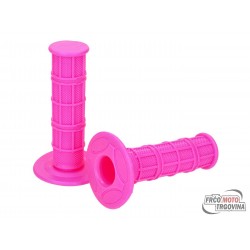 Grip set Off-Road Waffle pink 22mm universal