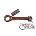 Connecting rod MEC Silver- Made In Italy  12mm -Tomos
