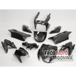  fairing kit 11-piece black metallic for Yamaha Aerox, MBK Nitro 50cc, 100cc 2-stroke