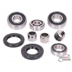 Gearbox bearing set with shaft seals for Piaggio Hexagon, Gilera DNA, Runner M05, M06, M07, M08