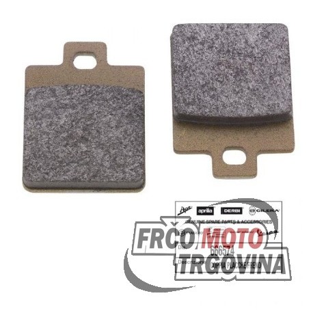 Brake pads TEC 35.86x49x7mm - Piaggio / Gilera / Vespa