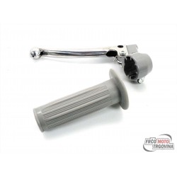 Fixed handle fitting silver gray -left -model2