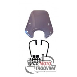 Vetrobran - nizek SMOKE - Piaggio Zip ( z vso montažo)