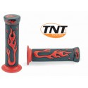 Rubber grips with RED flames TNT