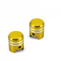 Decorative valve PISTON TNT (2pcs) - Gold