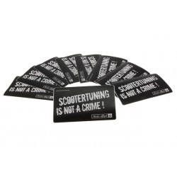 Sticker Scootertuning is not a crime 63x105mm