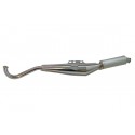 Exhaust  chromed - aluminum for Puch Maxi