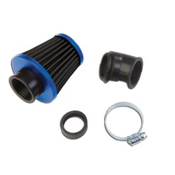 Air filter "KN" Small black blue 28/35mm