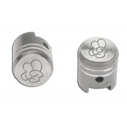 Valve cups (2 pcs.) silver "victory"