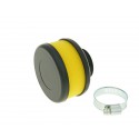Air filter Flat Foam yellow 28-35mm straight carb connection (adapter)