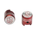 Valve cups (2 pcs.) red "victory"