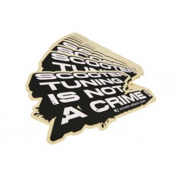 Sticker  Scootertuning is not a crime 115x80mm