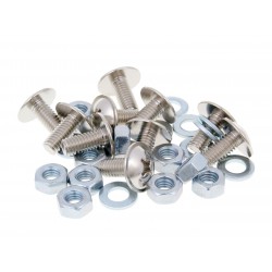 Screw set Buzzetti cross slot M6x13 with washers and nuts - 10 pcs each