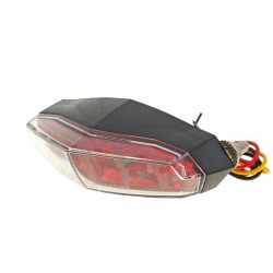 Tail light assy Koso LED clear glass E-marked universal