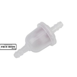 Fuel filter F.M. Racing  White - (ROUND)