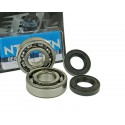 Crankshaft bearings Naraku heavy duty left and right incl. oil seals for Derbi EBE, EBS, D50B0