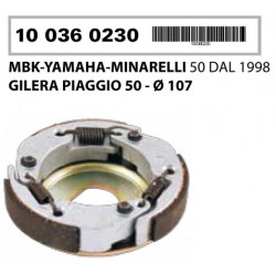 Clutch RMS 107 mm original for Piaggio , Gilera , Minarelli , Kymco