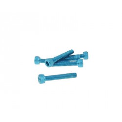 Hexagon socket screw -alu. blue - M5x30  (6 pcs.)