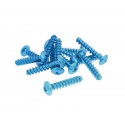 Fairing screws anodized alu. blue M6x30  (12 pcs.)