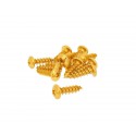Fairing screws anodized alu. gold M6x20  (12 pcs.)
