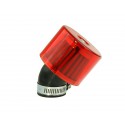 Air filter Air-System metal gauze filter 35mm 45° carburetor connection red shield