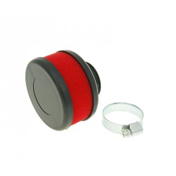 Air filter Flat Foam red 28-35mm straight carb connection (adapter)