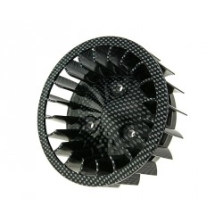 Cooling fan carbon optic for Minarelli horizontal , Keeway, CPI, 1E40QMB