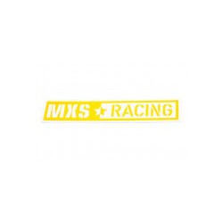 Sticker  MXS Racing 142x31.5mm yellow