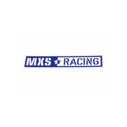 Sticker  MXS Racing 142x31.5mm blue