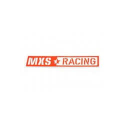 Nalepka MXS Racing 142x31.5mm orange