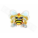 Nalepka Angry Bee (10x8 Cm)