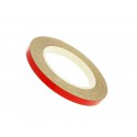 Reflective wheel / rim stripe 5mm in width - red - 600cm in length