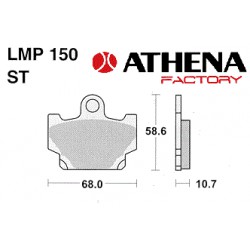 Brake pads Athena -AP Racing - Made in USA - Yamaha DT 80 / XJ / XV / XZ