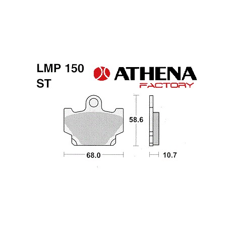 Brake pads Athena -AP Racing - Made in USA - Yamaha DT 80 / XJ / XV / XZ