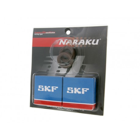 crankshaft bearing set Naraku SKF metal cage for Peugeot horizontal