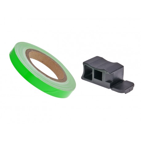 rim tape / wheel stripe 7mm - lime green - 600cm