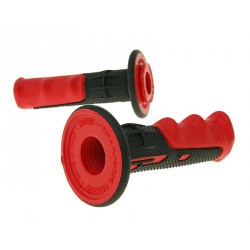 Handlebar grip set ProGrip 797 MX black - red