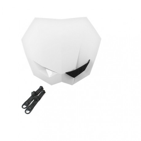 Headlight Unit NoEnd plaque Cross White/ Black Universeel Moto 50