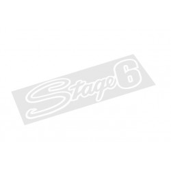 Sticker Stage6 200x60mm - white