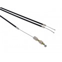 Throttle cable assy incl. oil pump cable for Piaggio , Gilera , Derbi 50cc 2-stroke