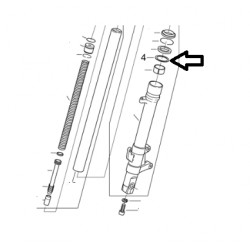 Podložka vilic  za Aprilia RS50 99 - 05 - AM6 ( model M )